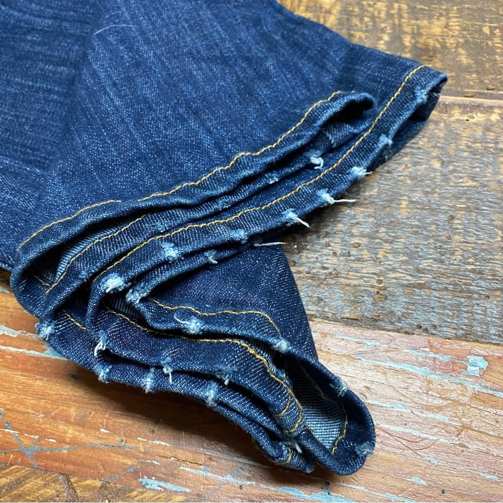 Kancan Womens Size 5/26” Flare Leg Mid Rise Dark Wash Cotton Blend Denim Jeans - Picture 14 of 16